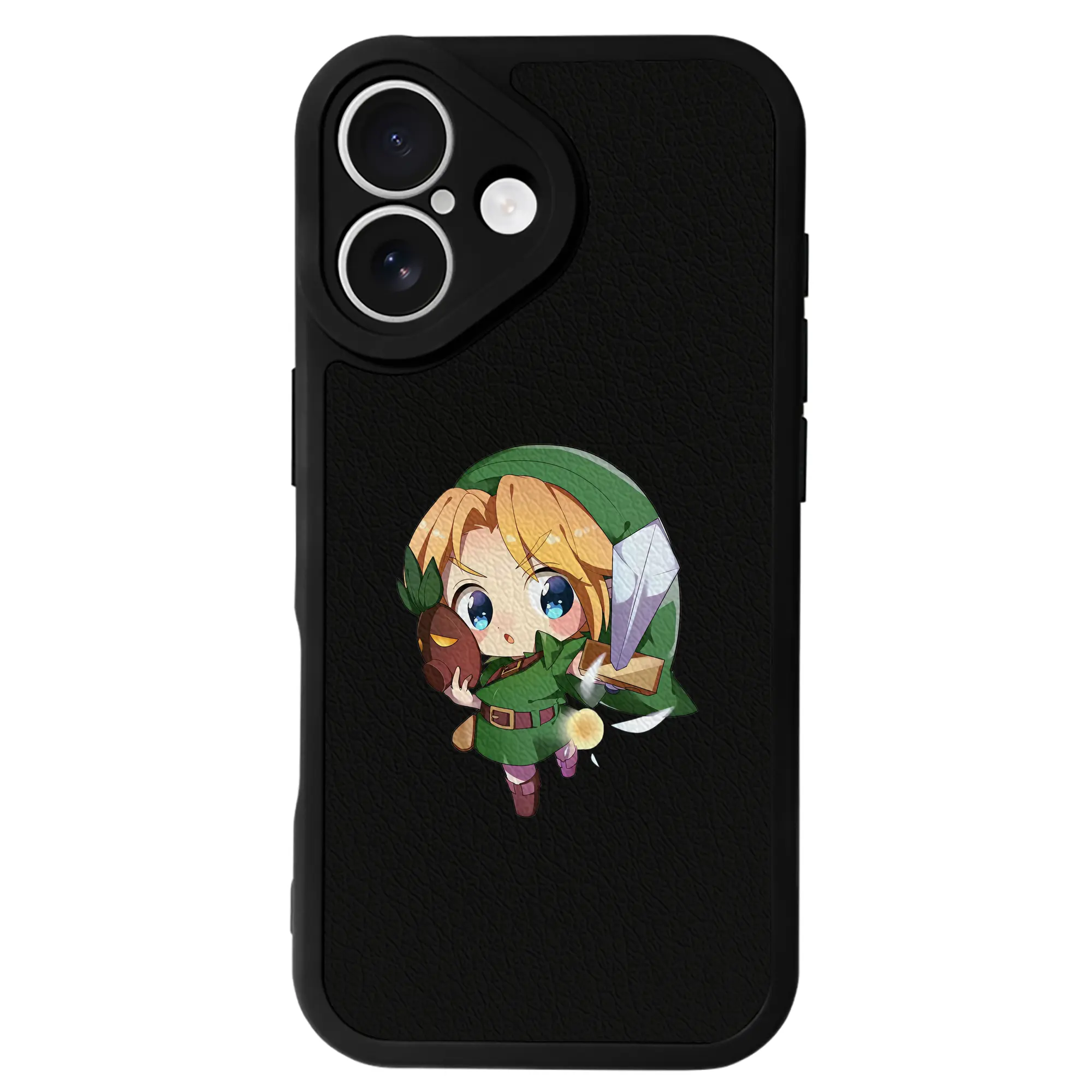 ゼルダの伝説 グッズ,リンク - IPhone 16シリーズ対応 ・ シリコンスマホケース ・ レザー調 ・ 高精度フィット ・ 耐衝撃 ・ ワイヤレス充電対応 ・ 精密カット